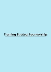 Training Strategi Sponsorship