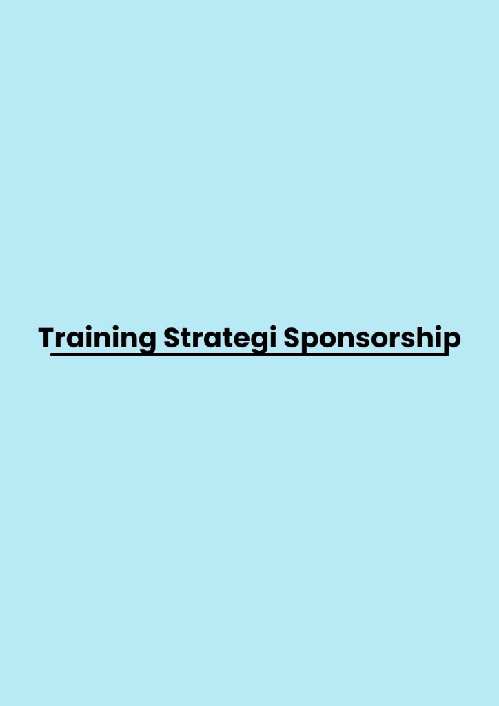 Training Strategi Sponsorship pelatihan Strategi Sponsorship online