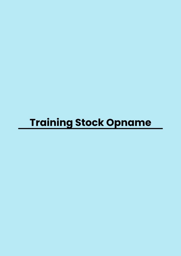 pelatihan Stock Opname online