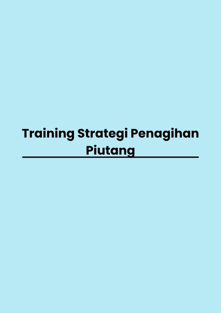 pelatihan Strategi Penagihan Piutang online
