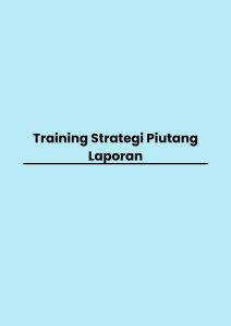 pelatihan Strategi Piutang Laporan online