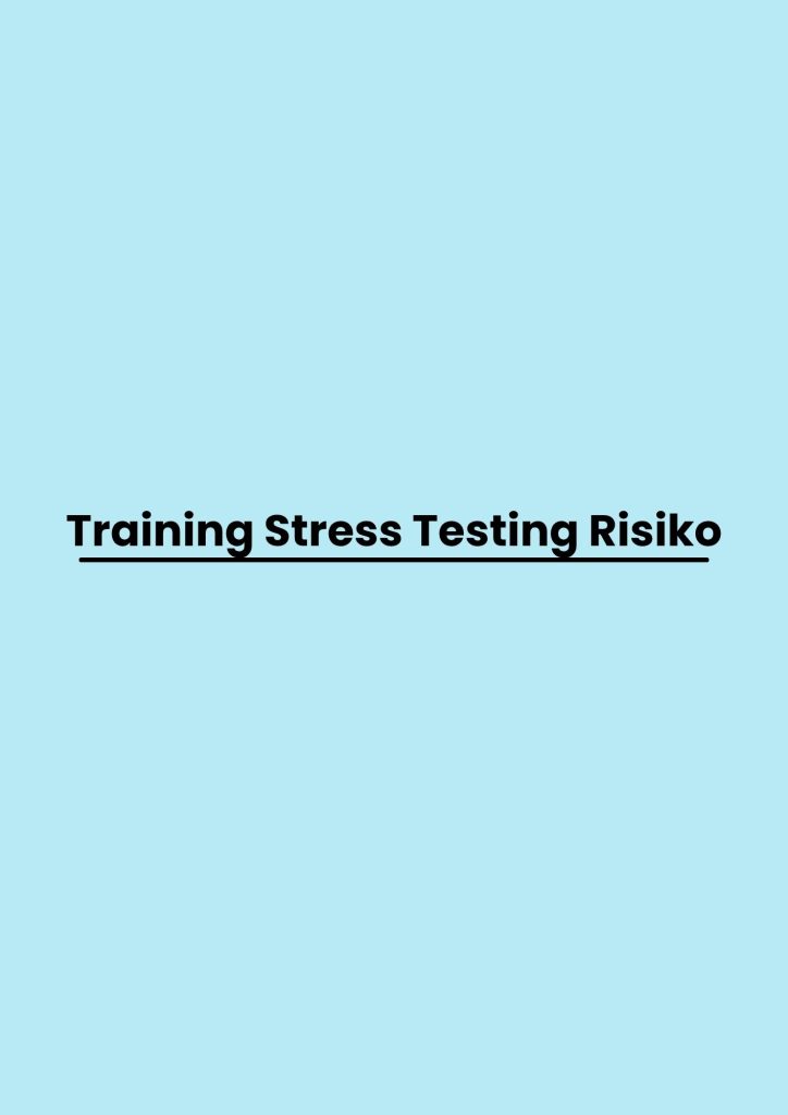 Training Stress Testing Risiko pelatihan Stress Testing Risiko online