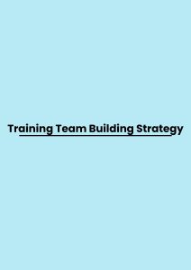 Training Team Building Strategy pelatihan Team Building Strategy online