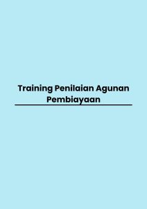 Training Penilaian Agunan Pembiayaan pelatihan Penilaian Agunan Pembiayaan online