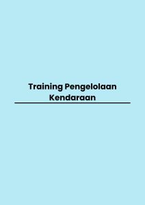 Training Pengelolaan Kendaraan pelatihan Pengelolaan Kendaraan online
