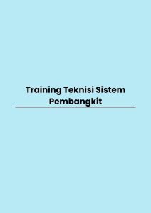 pelatihan Teknisi Sistem Pembangkit online