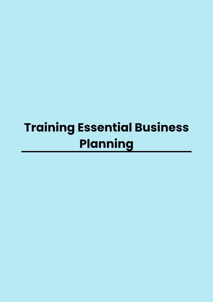 Training Essential Business Planning pelatihan Essential Business Planning online