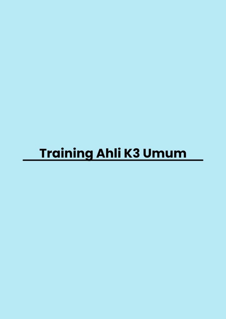 pelatihan Ahli K3 Umum online
