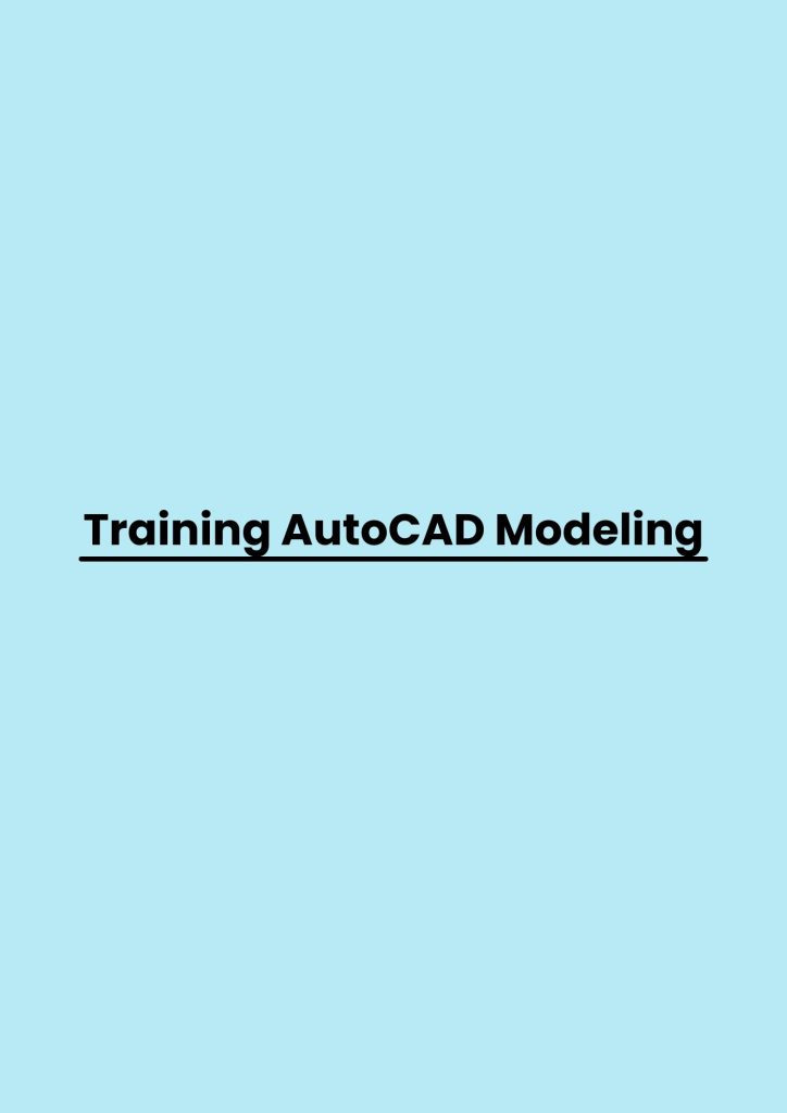 pelatihan AutoCAD Modeling online