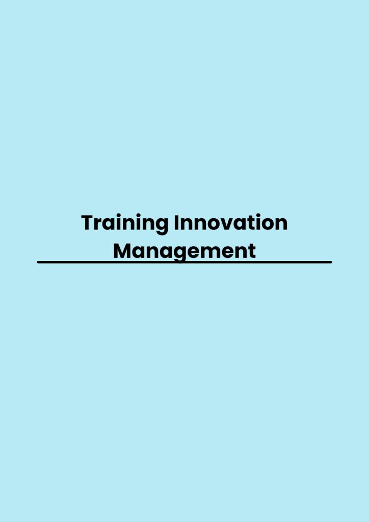 Training Innovation Management pelatihan Innovation Management online