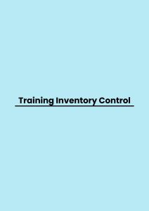 Training Inventory Control pelatihan Inventory Control online