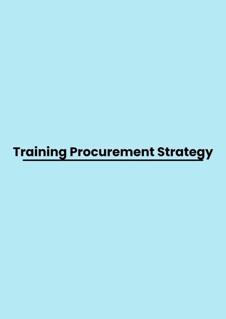 Training Procurement Strategy pelatihan Procurement Strategy online