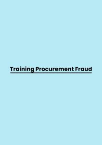 Training Procurement Fraud pelatihan Procurement Fraud online