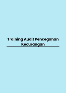 pelatihan Audit Pencegahan Kecurangan online