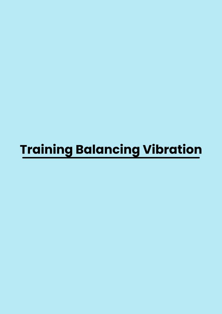 pelatihan Balancing Vibration online