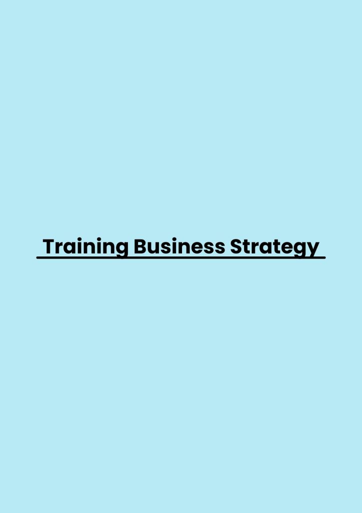 Training Business Strategy pelatihan Business Strategy online