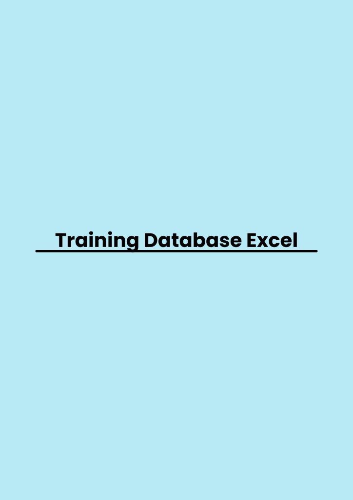 pelatihan Database Excel online