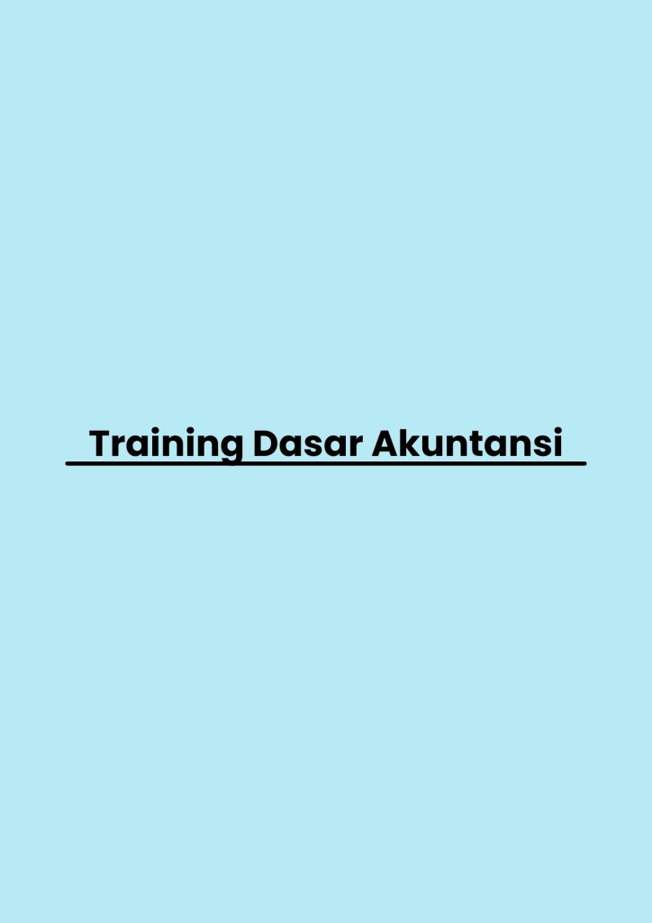 pelatihan Dasar Akuntansi online