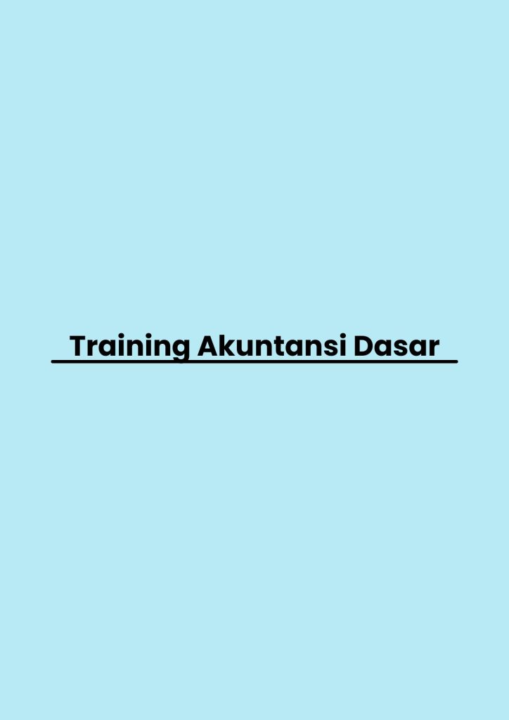 pelatihan Akuntansi Dasar online