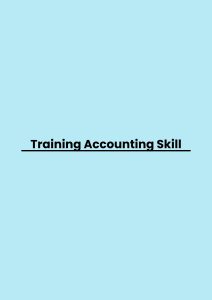 pelatihan Accounting Skill online