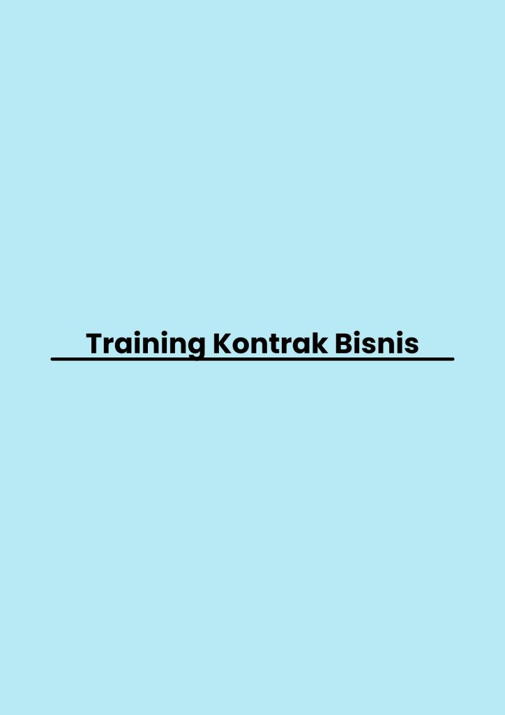 pelatihan Kontrak Bisnis online