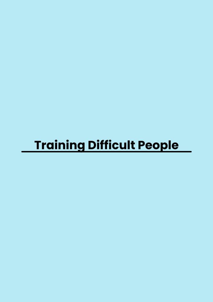 Training Difficult People pelatihan Difficult People online