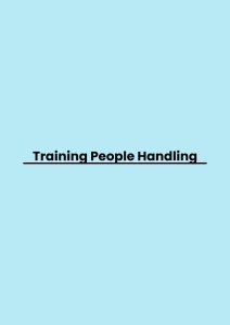 Training People Handling pelatihan People Handling online
