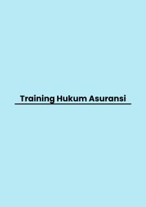 Training Hukum Asuransi