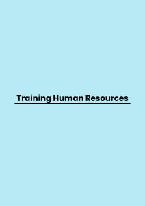Training Human Resources