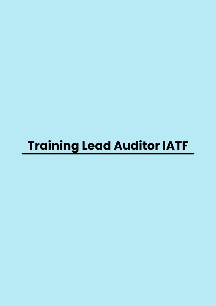 pelatihan Lead Auditor IATF online
