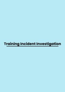 pelatihan Incident Investigation online