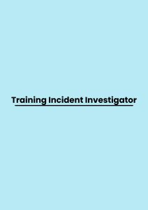 pelatihan Incident Investigator online