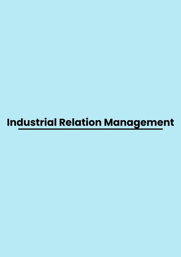 Training Industrial Relation Management pelatihan Industrial Relation Management online