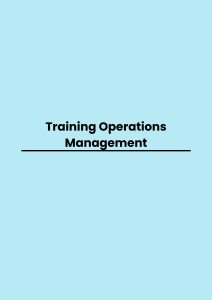 Training Operations Management pelatihan Operations Management online