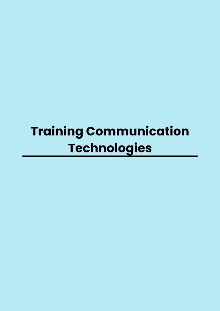 pelatihan Communication Technologies online