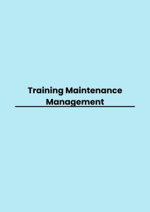 Training Maintenance Management pelatihan Maintenance Management online