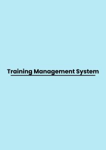 Training Management System